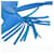 Hermès Hermes Rodeo Accessory Bag Charm PM Blu - vista 3