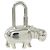 Hermès Chaveiro Hermes HIPPO Cadena Prata
