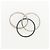 Anello Cartier Trinity Band Nero e Bianco - vista 3