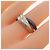 Anello Cartier Trinity Band Nero e Bianco - vista 5