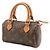 Borsa a mano Louis Vuitton Monogram Mini Speedy Marrone - vista 3