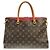 Borsa Louis Vuitton Monogram Pallas Marrone Fuschia - vista 2