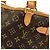 Borsa Louis Vuitton Monogram Batignolles Horizontal Marrone - vista 3