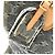 Borsa Louis Vuitton Monogram Denim OnTheGo MM Marrone - vista 4