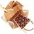 Borsa Louis Vuitton Monogram Cherry OnTheGo GM Marrone - vista 4