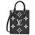 Louis Vuitton Bicolor Monogram Empreinte Petite Sac Plat Black Beige