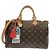 Borsa Boston Louis Vuitton Monogram Speedy Bandoulière Marrone