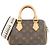 Borsa Boston Louis Vuitton Monogram Speedy Bandoulière Marrone Nero