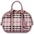 Borsa Bowling Orchard in Nylon Burberry Beige Small Haymarket Check