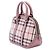 Borsa Bowling Orchard in Nylon Burberry Beige Small Haymarket Check - vista 2