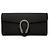 Clutch Dionysus in raso nero Gucci