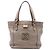 LOEWE Anagram Fusta Tote aus metallic-braunem Leder Bronze