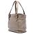 LOEWE Anagram Fusta Tote aus metallic-braunem Leder Bronze - Ansicht 2