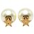 Orecchini Dior Gold placcati in oro con perle sintetiche e stelle Tribales a pressione D'oro - vista 2