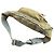 Borsetta a cintura Gucci in nylon ripstop GG marrone Cachi - vista 2