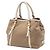 Prada Beige Canvas Canapa Logo Bow Satchel - Ansicht 2