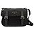 Bolsa Messenger Prada em Tessuto com acabamento em Saffiano preto, zíper e fivela dupla