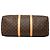 Louis Vuitton Brown Monogram Keepall 50 Marrom - vista 3