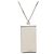 Collana Louis Vuitton Silver Brass Collier Plaque Damier Pendant Necklace Argento - vista 3