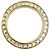 Anello a fascia Night Code Dior Gold placcato oro strass e lacca D'oro - vista 2