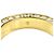 Anello a fascia Night Code Dior Gold placcato oro strass e lacca D'oro - vista 7