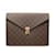 Louis Vuitton Brown Monogram Mark Folder Marrone