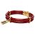 Bracciale Louis Vuitton Red Vernis Keep It Twice Rosso - vista 2