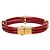 Bracciale Louis Vuitton Red Vernis Keep It Twice Rosso - vista 3