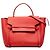 Céline Celine Mini Borsa Cintura in Pelle di Vitello Grana Rossa Rosso