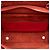 Céline Celine Mini Borsa Cintura in Pelle di Vitello Grana Rossa Rosso - vista 4