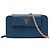 Portafoglio telefono con catena Prada Blue Saffiano Blu navy