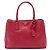 Borsa Tote Prada Galleria Medium in pelle Saffiano rossa Rosso