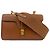 Céline Celine Brown Teen Smooth Calfskin Soft 16 Crossbody Marrone