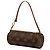 Louis Vuitton Brown Monogram Papillon Pochette Marrone - vista 2