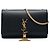 Saint Laurent Black Medium Smooth Calfskin Classic Monogram Kate Tassel Crossbody Nero