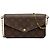 Louis Vuitton Brown Monogram Pochette Felicie Marrone