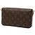 Louis Vuitton Brown Monogram Pochette Felicie Marrone - vista 2