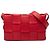 Bottega Veneta Borsa a tracolla Cassette in nappa intrecciato rossa