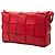 Bottega Veneta Borsa a tracolla Cassette in nappa intrecciato rossa - vista 2