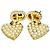 Orecchini Dior Gold placcati oro con perle sintetiche, logo CD, cuore a goccia e chiusura a pressione D'oro - vista 4