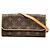 Louis Vuitton Brown Monogram Pochette Twin PM Marrone