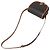 Céline Celine Brown Medium Triomphe Coated Canvas Folco Crossbody Marrone Marrone scuro - vista 11