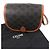 Céline Celine Brown Medium Triomphe Coated Canvas Folco Crossbody Marrone Marrone scuro - vista 13