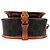 Céline Celine Brown Medium Triomphe Coated Canvas Folco Crossbody Marrone Marrone scuro - vista 3
