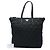 Borsa Satchel Prada in Tessuto Impuntu Nero - vista 7