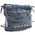 Borsa Chanel Blue Mini Denim Studded 22 - vista 7