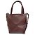 LOEWE Mini Tote Puzzle Fold in vitello lucido rosso Bordò