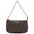 Pochette Fendi Brown Zucca Spalmati con catena Marrone