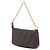 Pochette Fendi Brown Zucca Spalmati con catena Marrone - vista 2