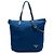 Borsa Tote Convertibile Prada in Tessuto Blu con Chiusura a Zip
